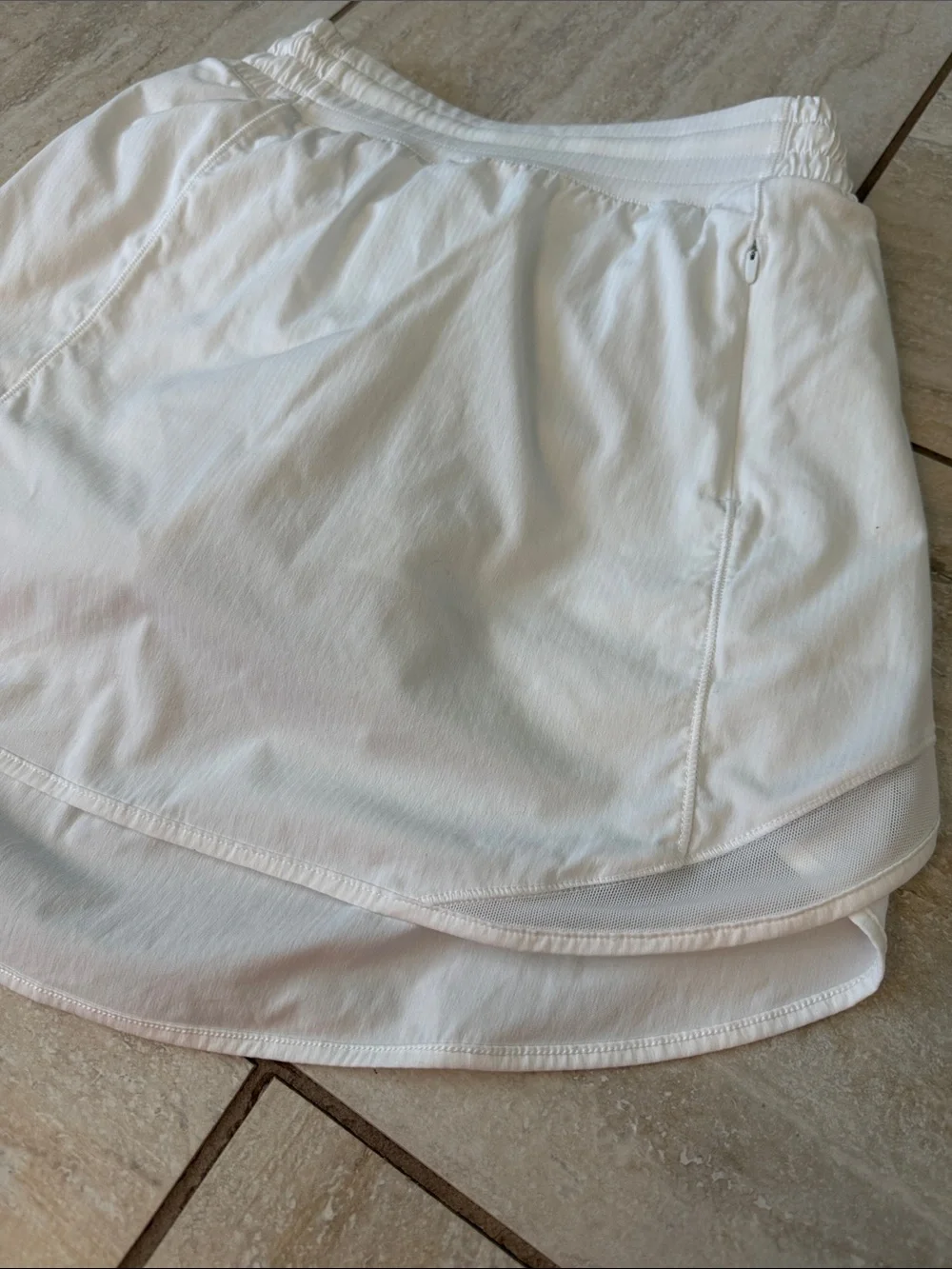 Lululemon Hotty Hot High-Rise Skirt Long White Women's 4 Tennis Running - Picture 6 of 14